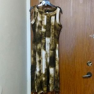 ILE New York Sleeveless Dress with Sash